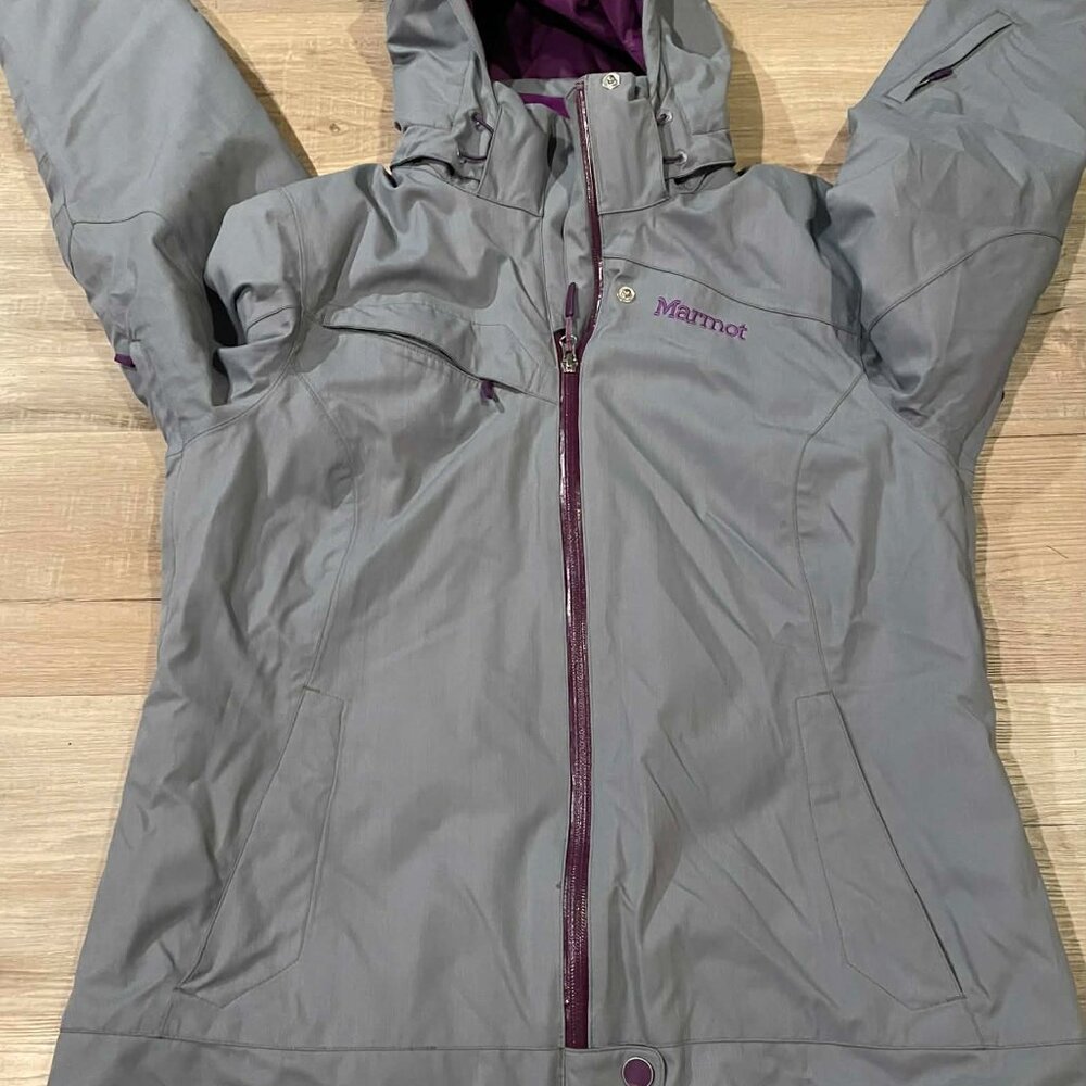 Marmot Women's Sublette Jacket Shadw Grey L EUC 75610-2692-S 2012 - Picture 3 of 10